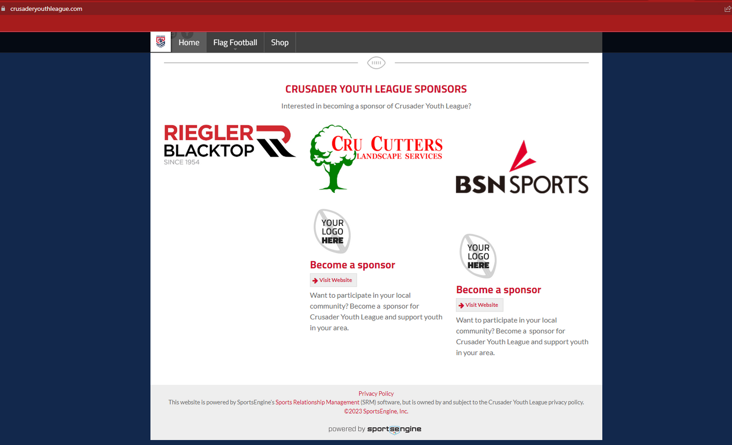 Blue Level Sponsorship